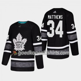 Toronto Maple Leafs Auston Matthews 34 2019 All-Star Adidas Zwart Authentic Shirt - Mannen